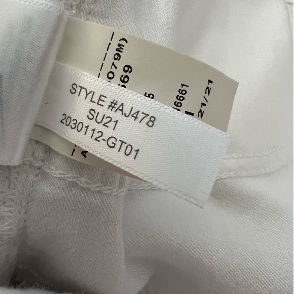 CREW 10" High Rise Toothpick Jeans in White Women's Size 34 - Picture 10 of 13